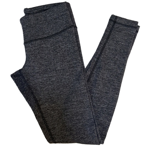 lululemon athletica wunder under tights | grey herringbone - Picture 1 of 6